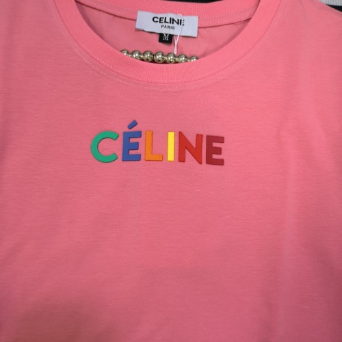 Replica Celine T-Shirts Short Sleeved For Women #1231021 $32.00 USD for Wholesale