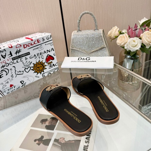 Replica Dolce & Gabbana D&G Slippers For Women #1232324 $82.00 USD for Wholesale