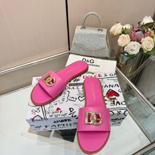 Replica Dolce & Gabbana D&G Slippers For Women #1232325 $82.00 USD for Wholesale