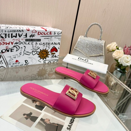 Replica Dolce & Gabbana D&G Slippers For Women #1232326 $82.00 USD for Wholesale