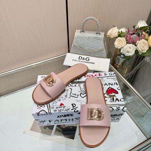 Replica Dolce & Gabbana D&G Slippers For Women #1232329 $82.00 USD for Wholesale