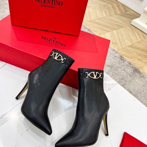 Replica Valentino Boots For Women #1232409 $100.00 USD for Wholesale