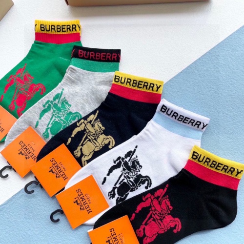 Replica Burberry Socks #1232957 $29.00 USD for Wholesale