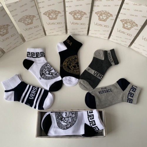 Replica Versace Socks #1233456 $25.00 USD for Wholesale