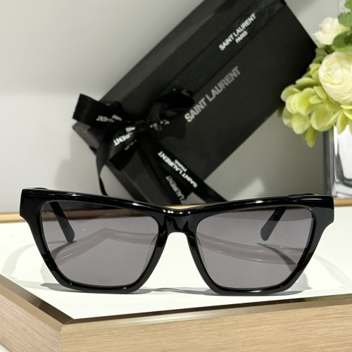 Replica Yves Saint Laurent YSL AAA Quality Sunglasses #1234643 $56.00 USD for Wholesale