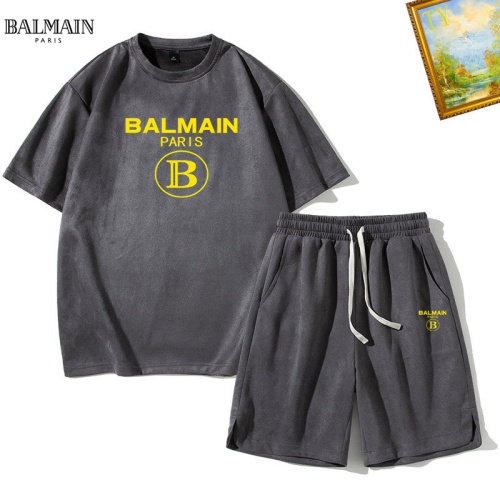 Balmain Tracksuits Short Sleeved For Men #1235414, $48.00 USD, [ITEM#1235414], Balmain Tracksuits