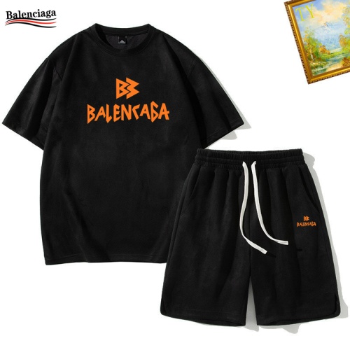 Balenciaga Fashion Tracksuits Short Sleeved For Men #1235452