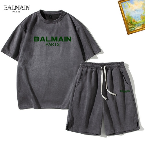 Balmain Tracksuits Short Sleeved For Men #1235470, $48.00 USD, [ITEM#1235470], Balmain Tracksuits