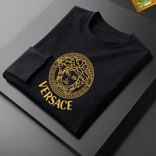 Replica Versace T-Shirts Long Sleeved For Unisex #1235610 $34.00 USD for Wholesale