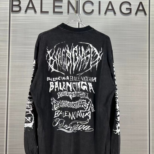 Replica Balenciaga T-Shirts Long Sleeved For Unisex #1236730 $52.00 USD for Wholesale