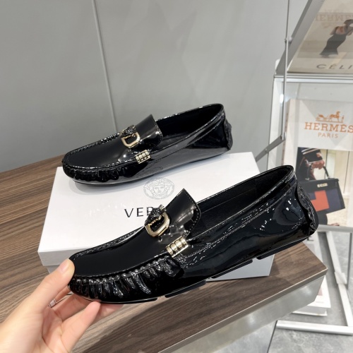 Replica Versace Leather Shoes For Men #1236843 $68.00 USD for Wholesale