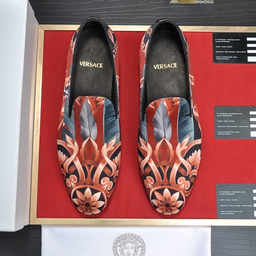 Replica Versace Leather Shoes For Men #1236927 $85.00 USD for Wholesale