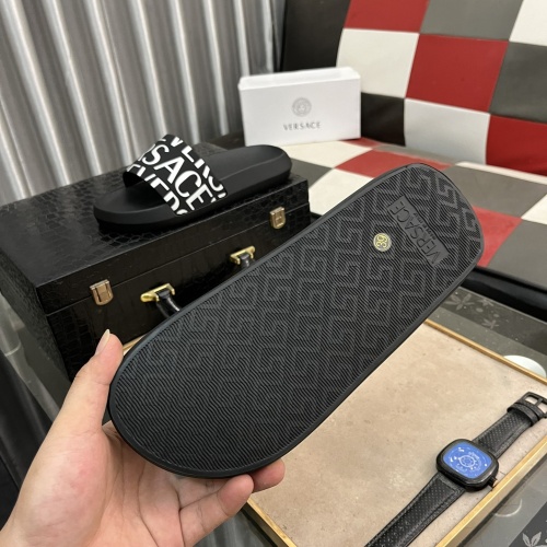 Replica Versace Slippers For Men #1237174 $45.00 USD for Wholesale