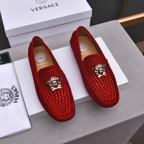 Versace Leather Shoes For Men #1237191, $76.00 USD, [ITEM#1237191], Versace Leather Shoes