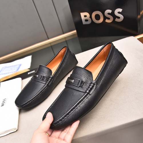 Replica Boss Leather Shoes For Men #1237231 $76.00 USD for Wholesale