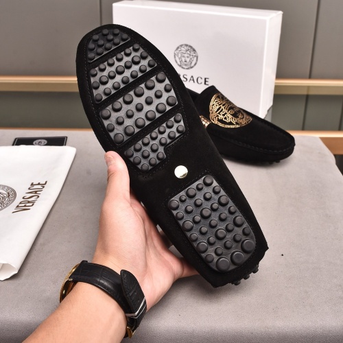 Replica Versace Leather Shoes For Men #1237486 $76.00 USD for Wholesale