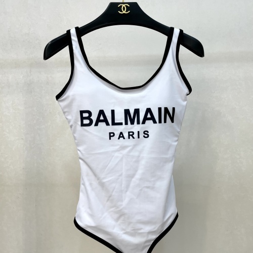 Replica Balmain Bathing Suits Sleeveless For Women #1237588 $41.00 USD for Wholesale