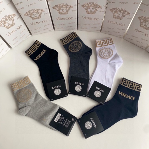 Replica Versace Socks #1237739 $25.00 USD for Wholesale