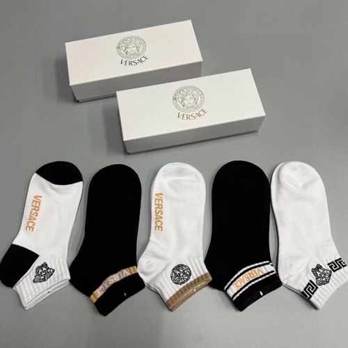 Versace Socks For Men #1237838, $25.00 USD, [ITEM#1237838], Versace Socks