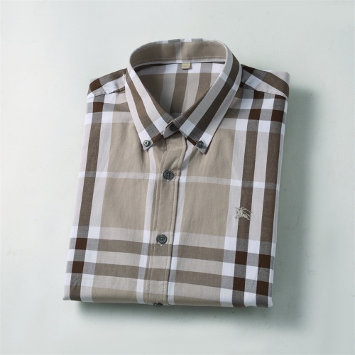 Replica Burberry Shirts Long Sleeved For Men #1238304 $34.00 USD for Wholesale