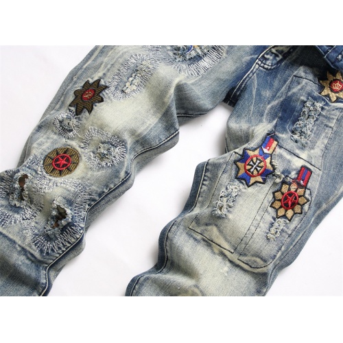 Replica Chrome Hearts Jeans For Men #1238360 $48.00 USD for Wholesale