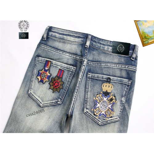 Replica Chrome Hearts Jeans For Men #1238360 $48.00 USD for Wholesale