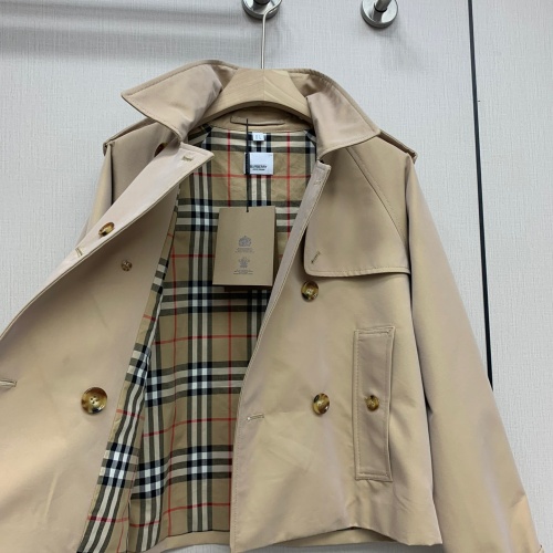 Replica Burberry Trench Coat Long Sleeved For Women #1240187 $128.00 USD for Wholesale