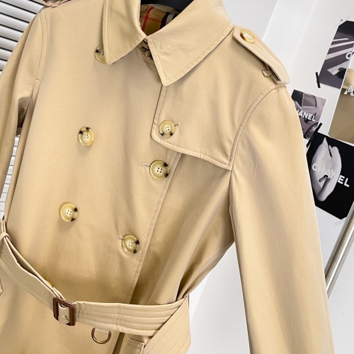 Replica Burberry Trench Coat Long Sleeved For Women #1240193 $160.00 USD for Wholesale