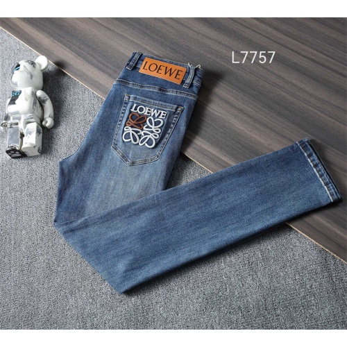 Replica LOEWE Jeans For Men #1241710 $45.00 USD for Wholesale