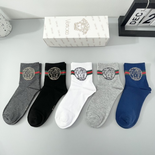 Versace Socks For Men #1242071, $25.00 USD, [ITEM#1242071], Versace Socks