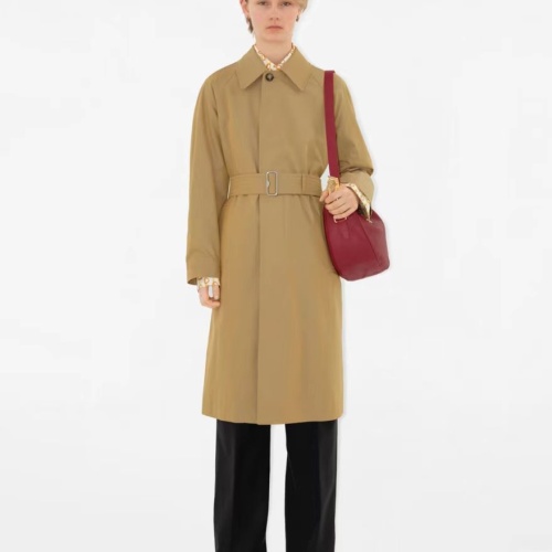 Replica Burberry Trench Coat Long Sleeved For Women #1242544 $192.00 USD for Wholesale