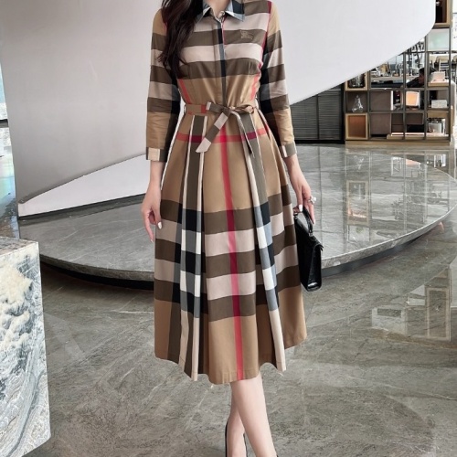 Burberry Dresses Long Sleeved For Women #1242722, $115.00 USD, [ITEM#1242722], Burberry Dresses