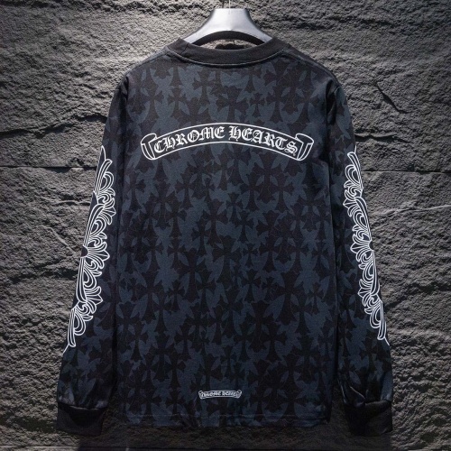 Replica Chrome Hearts T-Shirts Long Sleeved For Unisex #1242780 $45.00 USD for Wholesale