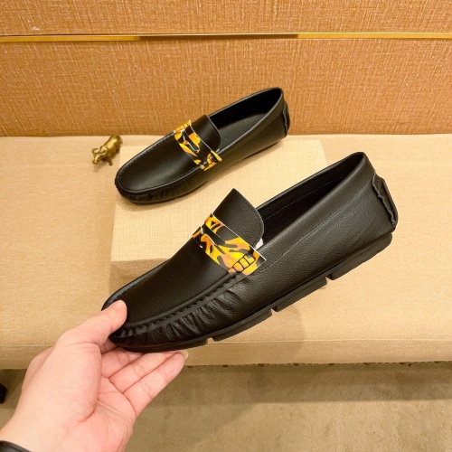 Replica Versace Leather Shoes For Men #1243141 $68.00 USD for Wholesale