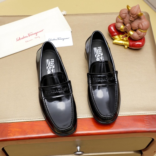 Salvatore Ferragamo Leather Shoes For Men #1243158, $85.00 USD, [ITEM#1243158], Salvatore Ferragamo Leather Shoes