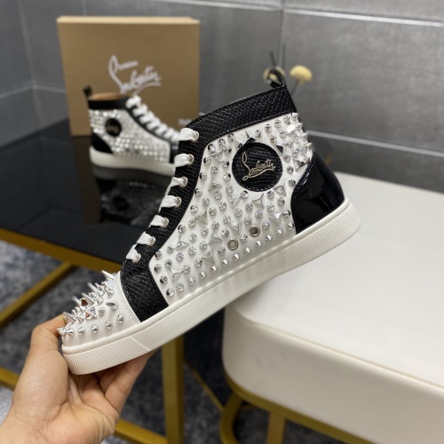 Replica Christian Louboutin High Top Shoes For Men #1243179 $96.00 USD for Wholesale