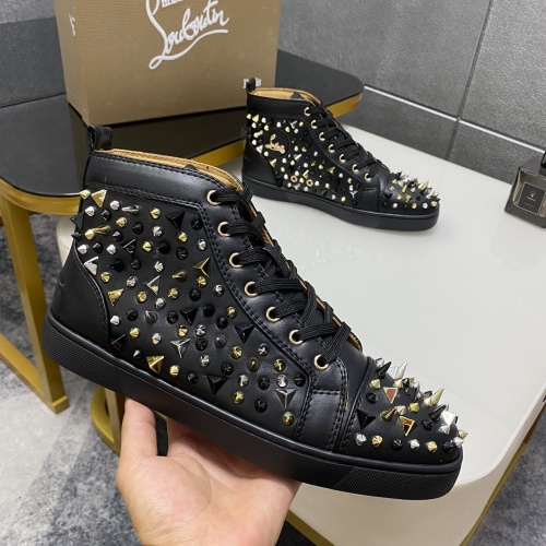 Replica Christian Louboutin High Top Shoes For Men #1243187 $96.00 USD for Wholesale