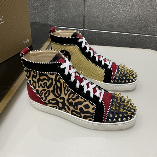 Christian Louboutin High Top Shoes For Men #1243193, $98.00 USD, [ITEM#1243193], Christian Louboutin High Top Shoes