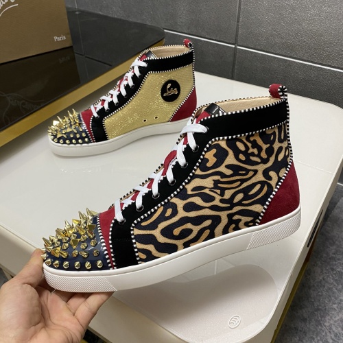 Replica Christian Louboutin High Top Shoes For Men #1243193 $98.00 USD for Wholesale