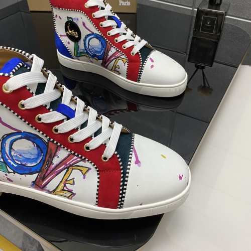 Replica Christian Louboutin High Top Shoes For Men #1243195 $98.00 USD for Wholesale