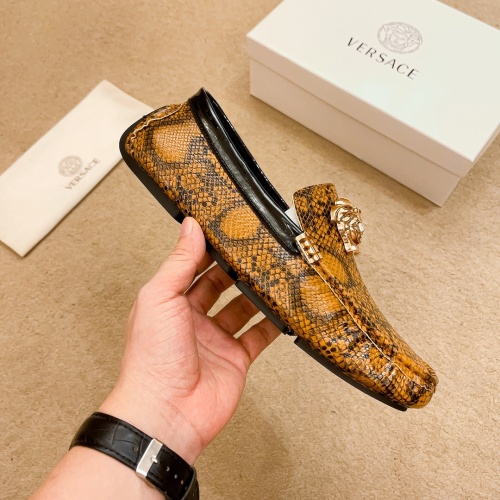 Replica Versace Leather Shoes For Men #1243223 $68.00 USD for Wholesale