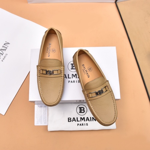 Balmain Leather Shoes For Men #1243236, $80.00 USD, [ITEM#1243236], Balmain Leather Shoes