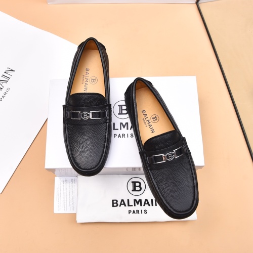 Balmain Leather Shoes For Men #1243239, $80.00 USD, [ITEM#1243239], Balmain Leather Shoes