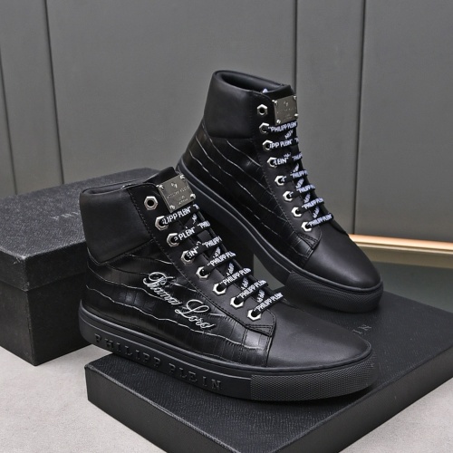 Philipp Plein PP High Tops Shoes For Men #1243252, $85.00 USD, [ITEM#1243252], Philipp Plein PP High Tops Shoes