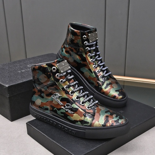 Philipp Plein PP High Tops Shoes For Men #1243254, $85.00 USD, [ITEM#1243254], Philipp Plein PP High Tops Shoes