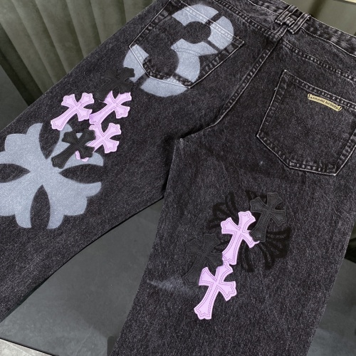 Replica Chrome Hearts Jeans For Unisex #1243523 $76.00 USD for Wholesale