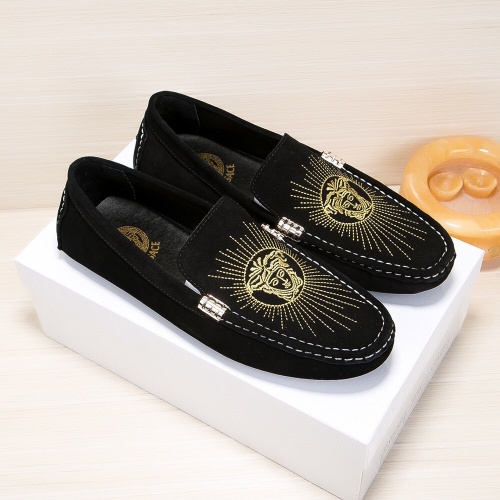 Versace Leather Shoes For Men #1243744, $68.00 USD, [ITEM#1243744], Versace Leather Shoes