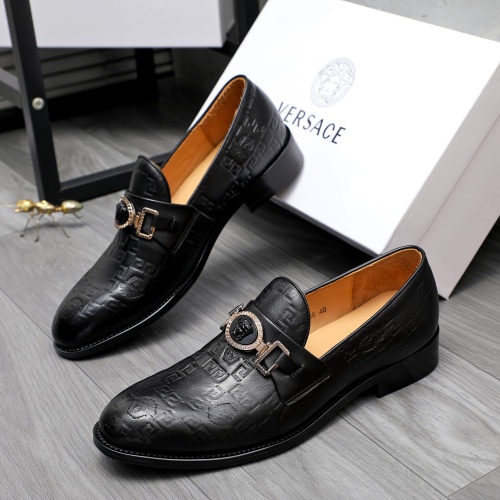 Versace Leather Shoes For Men #1243903, $82.00 USD, [ITEM#1243903], Versace Leather Shoes