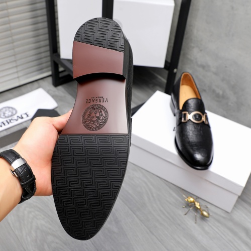 Replica Versace Leather Shoes For Men #1243904 $82.00 USD for Wholesale