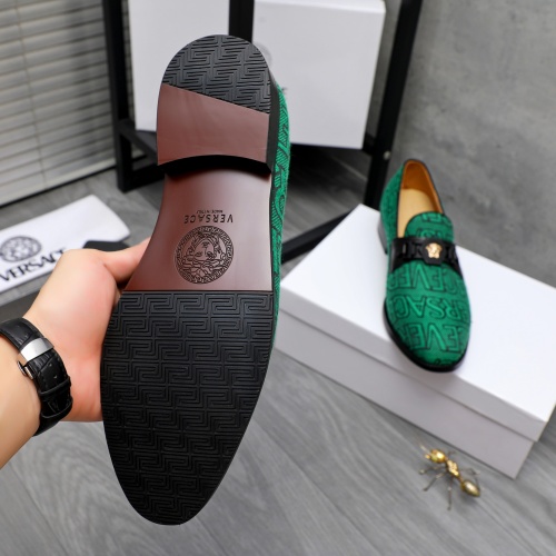 Replica Versace Leather Shoes For Men #1243907 $82.00 USD for Wholesale